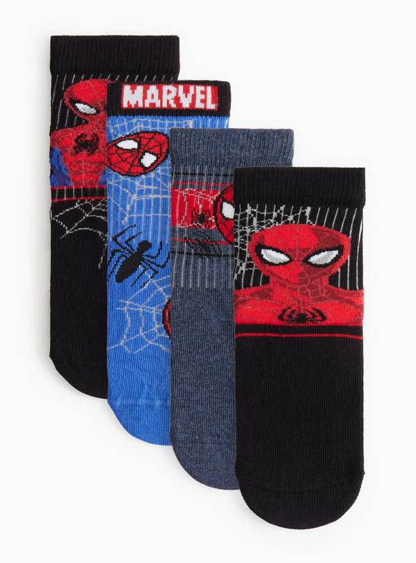 Disney Marvel Spider-Man Ankle Socks 5 Pack 6-8.5